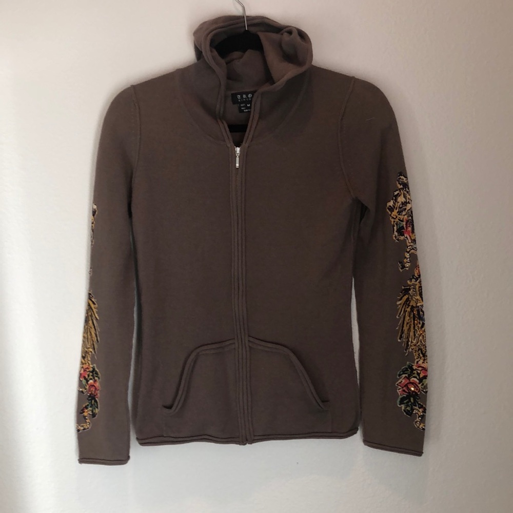 Troy kingdom cashmere zip up